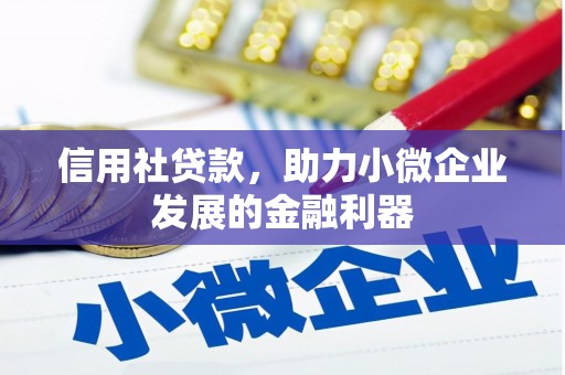寻乌信用社贷款，助力小微企业发展的金融利器